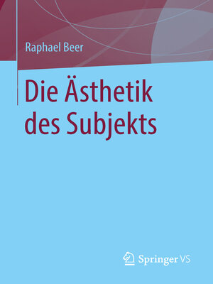 cover image of Die Ästhetik des Subjekts